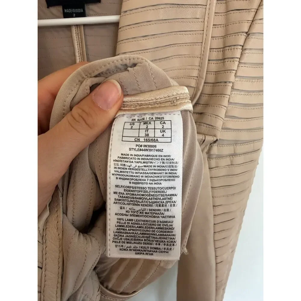 MARCIANO Women’s Leather jacket size 2